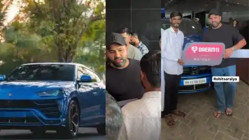Rohit Sharma gave the Blue Lamborghini Urus to the winner